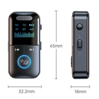 Kép 2/9 - Vezeték nélküli Bluetooth 5.4 audio adó-vevő (transmitter & receiver) kijelzővel, MP3 lejátszó (GT69)