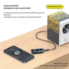 Kép 8/9 - Vezeték nélküli Bluetooth 5.4 audio adó-vevő (transmitter & receiver) kijelzővel, MP3 lejátszó (GT69)