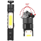 Kép 6/10 - Zseblámpa akku-s, erős fényű, elforgatható (XPG+COB piros és fehér fényű), USB-s (nagy)