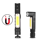 Kép 7/10 - Zseblámpa akku-s, erős fényű, elforgatható (XPG+COB piros és fehér fényű), USB-s (nagy)
