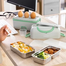 Ételmelegítő ebéd-doboz melegen tartó főző és pároló ételdoboz elektromos 3 az 1-ben készlet receptekkel BENEAM InnovaGoods