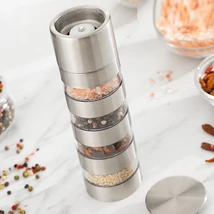 InnovaGoods borsörlő profi 4 az 1-ben fűszerőrlő és fűszertároló MILLMIX InnovaGoods borsörlő profi 4 az 1-ben fűszerőrlő és fűszertároló MILLMIX