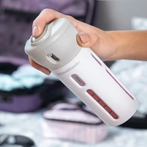 Utazási szappan sampon tusfürdő folyadékadagoló 4 rekeszes csepp és kiömlésbiztos 4 az 1-ben FORDROPS InnovaGoods