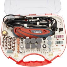 EXTOL Premium mini fúrógép + 210db-os készlet fúró köszörű csiszoló polírozó gravírozó 8892201