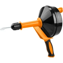 EXTOL lefolyócső tisztító, dobos, 6m, 6mm átmérő,  kézi tekerővel, (1,8mm drótból sodorva) 5464