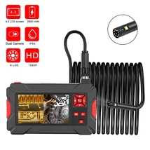 Endoszkóp duál kamerával IP68 vízálló (5 méter), 4,3” kijelzővel, HD 1080P, 8+1 LED-es