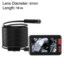 Endoszkóp kamera 4,3” kijelzővel, HD 1080P, 8 LED-es (10 méter)