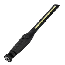 Munkalámpa akkus extra vékony tölthető 10W állítható mágneses COB LED-es (fekete)