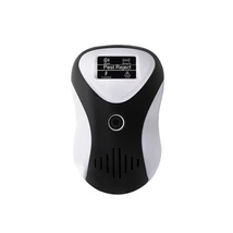 Ultrahangos elektromos egérriasztó, patkányriasztó, szúnyogriasztó kijelzővel, 100 m2 (DC-9017)