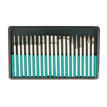 BGS német profi 20 részes gyémánt bevonatú maró csiszoló gravírozó készlet szár átmérő 3 mm (BGS-1607)