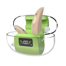 Digitális hallókészülék zajszűrővel, 18 órás üzemidővel, 50+ órás töltőtokkal, bőrszínű kivitelben.