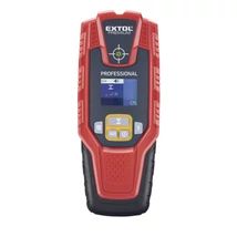 Digitális detektor, rejtett fém (vas, réz, alu) és fa tárgyak, illetve feszültség alatti vezeték keresésére, LCD kijelző - (8831321)