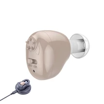 Fülbe helyezhető mini hangosító eszköz, újratölthető USB töltéssel (testszínű) – Z-12 / MIN0990