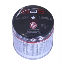 Kemping propán-bután gázpalack biztonsági szelepes 190gr