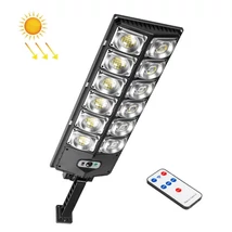 Napelemes utcai lámpa, kétsoros solar kerti világítás (W789A-6 LED)
