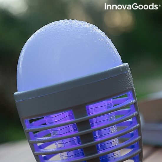 InnovaGoods szúnyogriasztó lámpa újratölthető 2 az 1-ben LED-del (KL BULB)