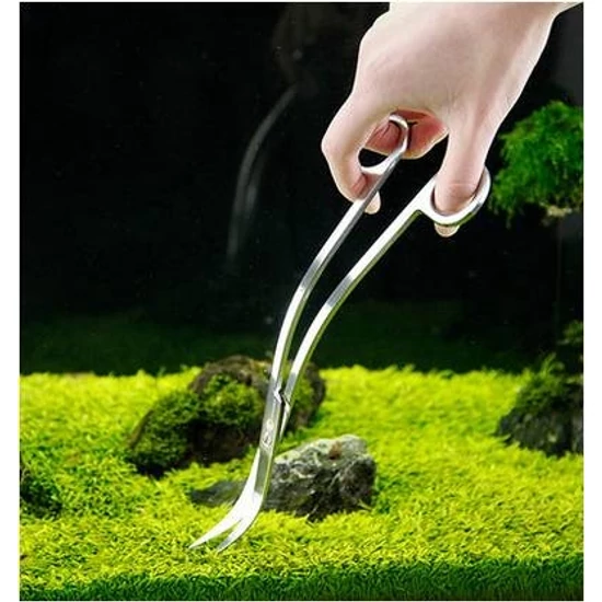 Fém olló hajlított akváriumi akvaristáknak