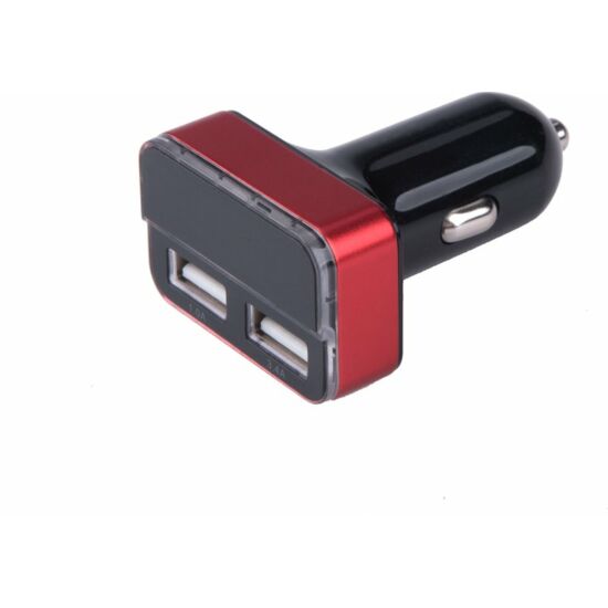 Autós töltő szivargyújtós /dupla USB, 1,0A+3,4A/ 37W (42084)