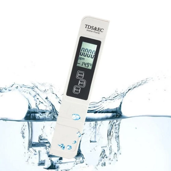 TDS és EC vízminőség mérő digitális LCD kijelzővel