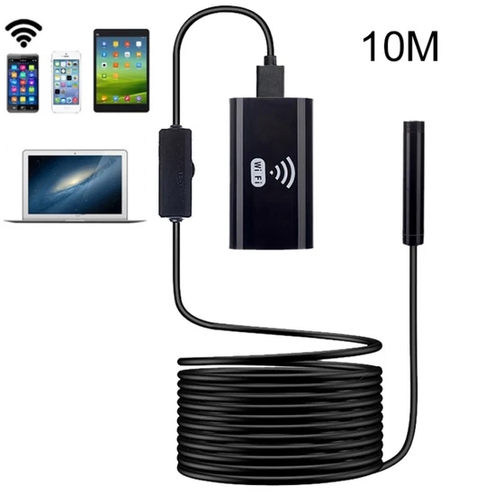 Endoszkóp kamera 8 mm (10 méter) WiFi-s, (iOS, Android, Windows), IP67 (kemény)