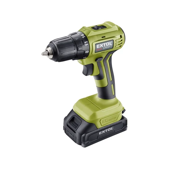 akkus fúrócsavarozó 20V 2x2000 mAh akkuval extol craft 402450