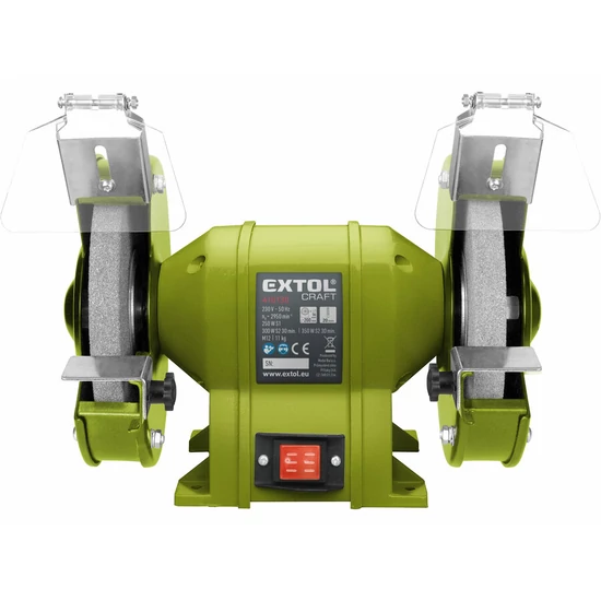 kettős köszörűgép 350w 200mm extol craft 410130