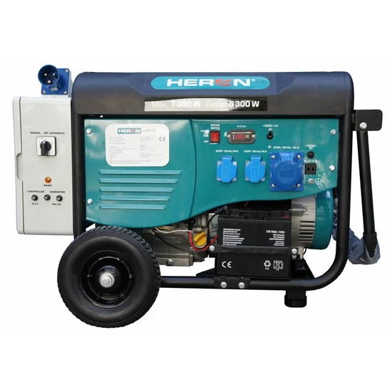 Heron 421 WHITE, egyfázisú, 6,8 kVA-es, vészhelyzeti áramfejlesztő (8896421-AU1)