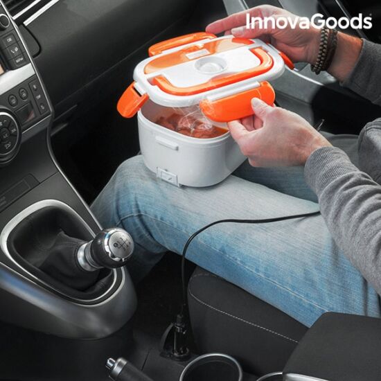 InnovaGoods elektromos autós ételtartó 40W 12V fehér-narancssárga