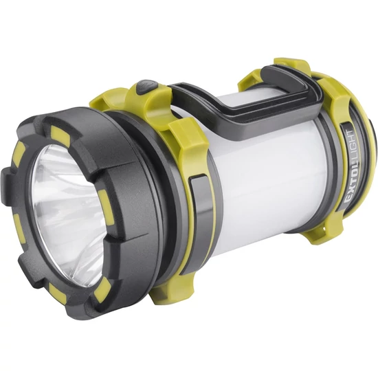 LED lámpa tölthető, 350 lumen, cserélhető Li-ion akku, 2600 mAh, powerbank funkció, cseppálló(43140)