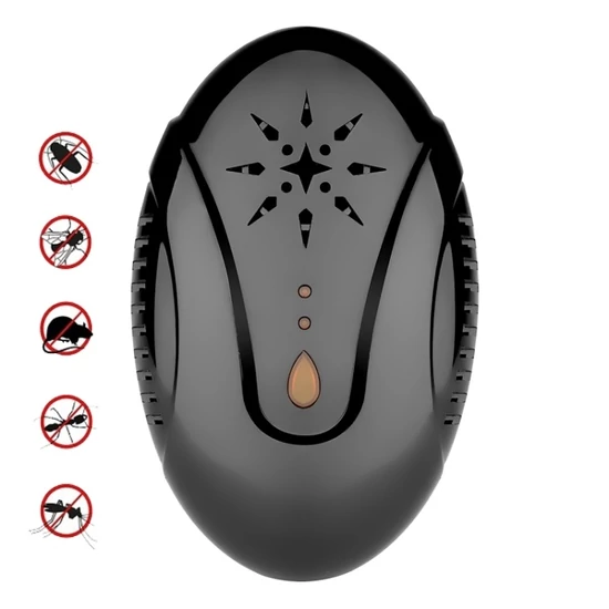 Ultrahangos egér, patkány, szúnyog riasztó 120 m2 (DC-9007)