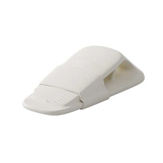 Szilikon ajtóütköző – ütésgátló, fehér, könnyű rögzítés