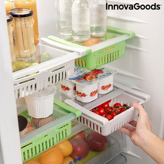 InnovaGoods állítható hűtőszekrény-szervező FRIWER (2 darab)