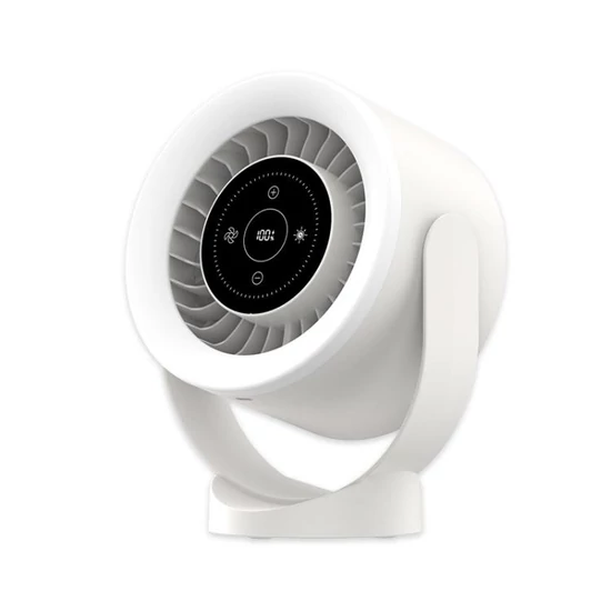 Asztali ventilátor, falra szerelhető USB újratölthető mini ventilátor (barack)