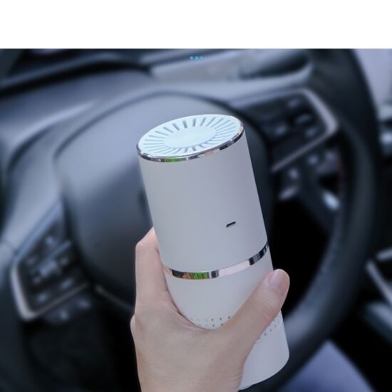 Autós légtisztító, aromaterápiás levegő tisztító, USB (fehér)
