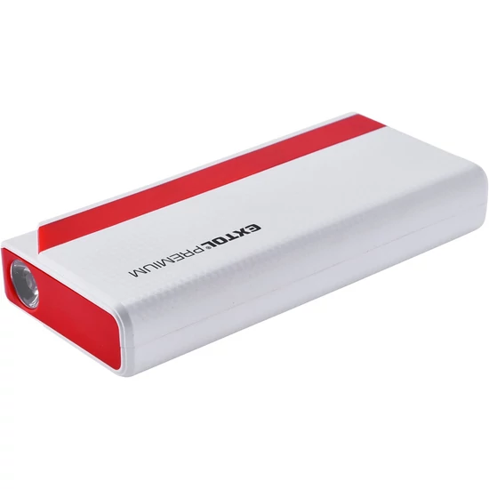 Autós indító benzinmotorokhoz, beépített 9000 mAh Li-polimer akkuval + power bank 5V, "bikázó", 400A (8897320)