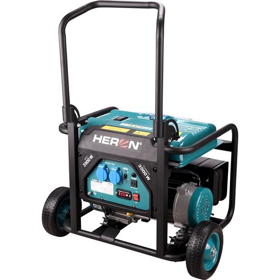 HERON benzinmotoros áramfejlesztő, 1 fázisú, max. teljesítmény 3 kVA (8896140)