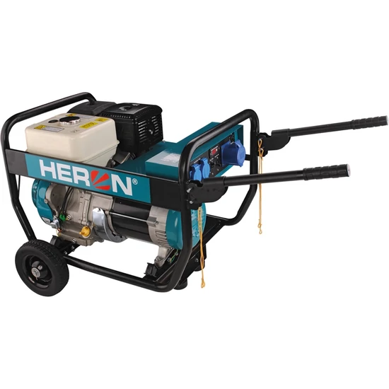 HERON Benzinmotoros áramfejlesztő, 6,8 kVA, 230V hordozható (EGI 68) (8896133)