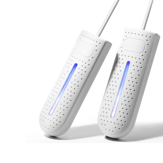 Elektromos cipőszárító, cipőmelegítő, fertőtlenítő, fehér (220V-10W)