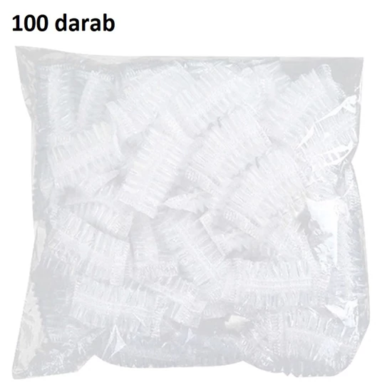 Fülvédő hajfestéshez (fülsapka) vízálló, átlátszó, eldobható 100 db-os