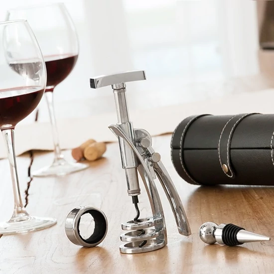 InnovaGoods borkiegészítő készlet screwpull dugóhúzóval (4 darabos)