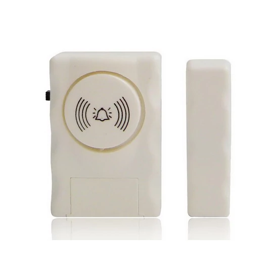 Vezeték nélküli ajtó és ablaknyitás érzékelő riasztó fehér színben