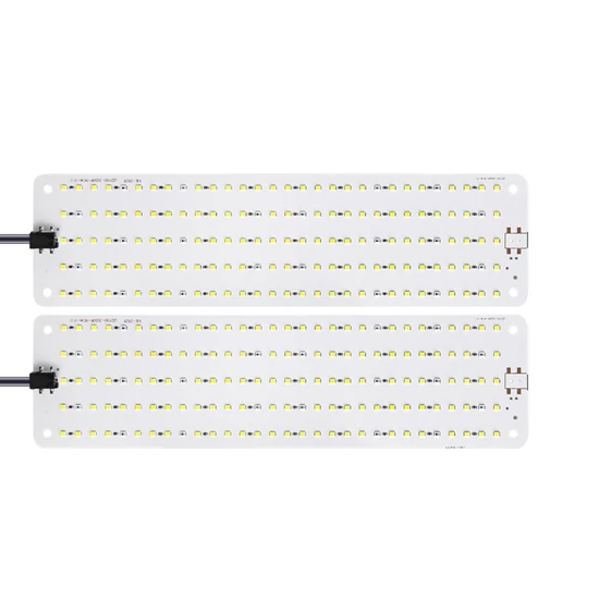 Növénynevelő LED lámpa, 12V, hideg napfény (8x30 cm ALU 2 fej)