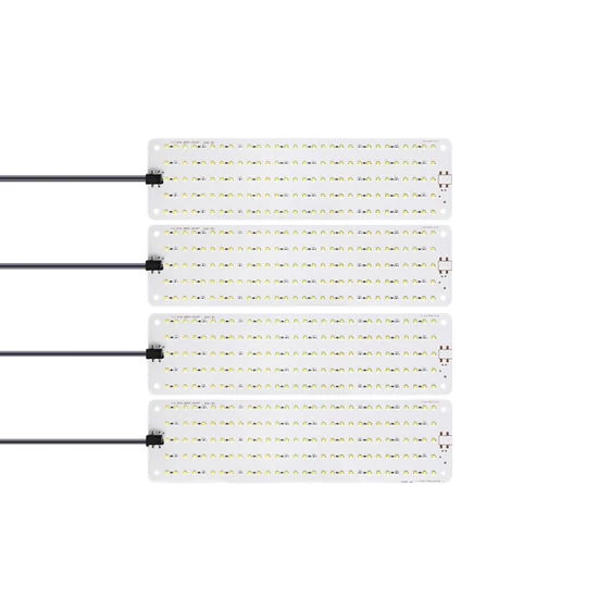 Növénynevelő LED lámpa, 12V, hideg napfény (8x30 cm ALU 4 fej)