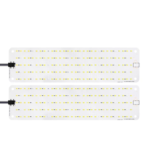 Növénynevelő LED lámpa, 12V, meleg fény (8x30 cm ALU 2 fej)