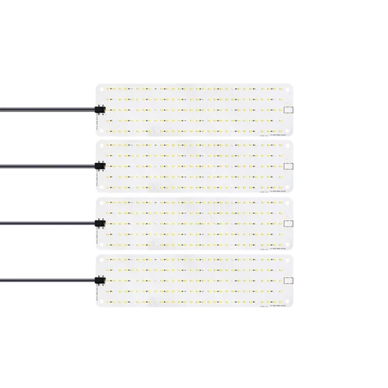 Növénynevelő LED lámpa, 12V, meleg fény (8x30 cm ALU 4 fej)