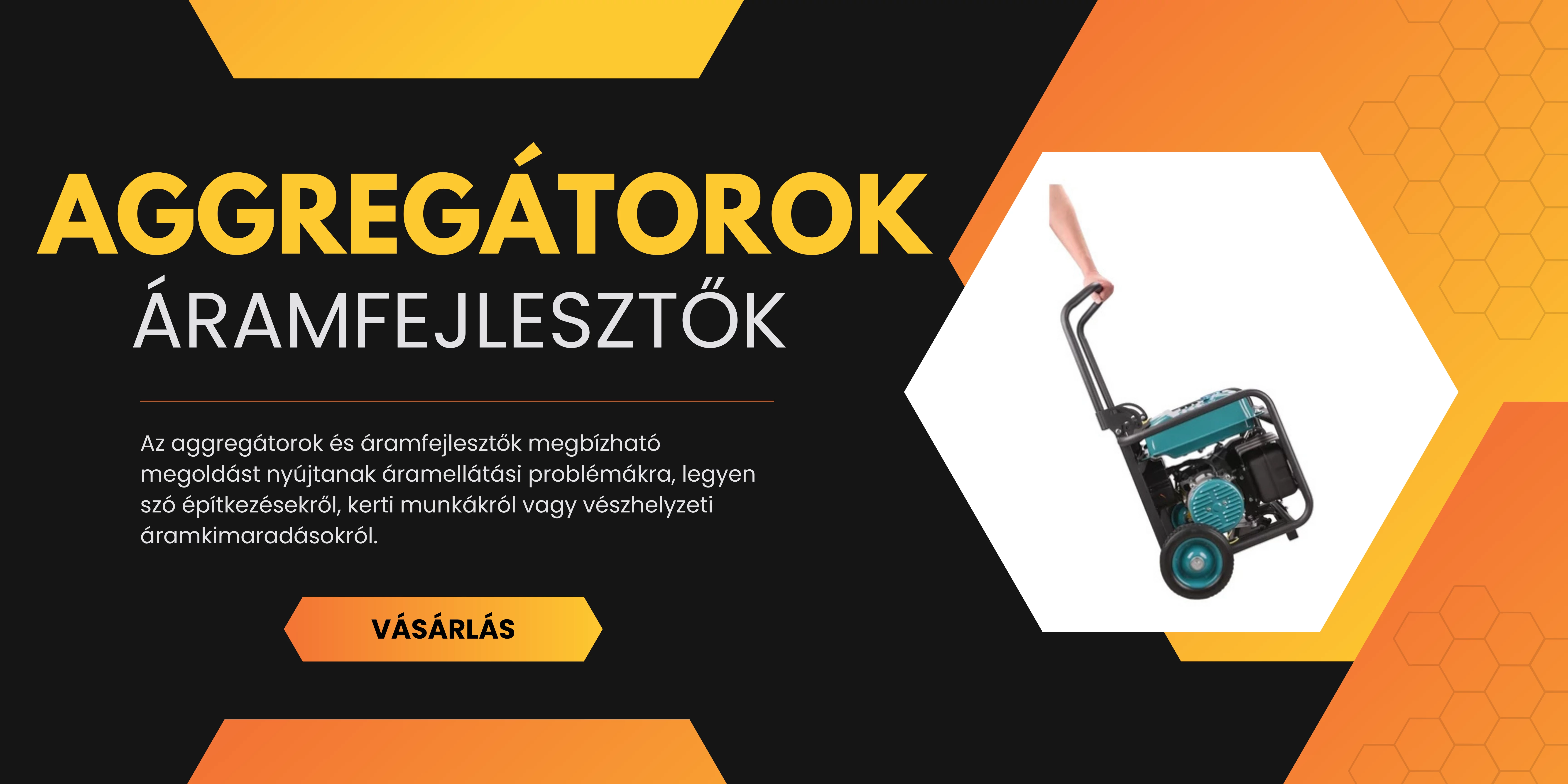 Aggregátorok, áramfejlesztők